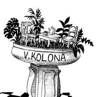 Ilustrace pro kavárnu V. kolona